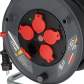 Brennenstuhl Profesyonel Serisi 40 Metre Kablolu 5 Soketli Isınma Sigortalı Cablepilot Özellikli Dış Mekan Makaralı Kablo (H07RN-F 3G2.5) thumbnail 5