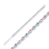 BlackCraft ​925 Ayar Gümüş Nazar Boncuklu Bileklik (BC-4F9F23) thumbnail 1