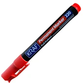Kraf Permanent Markör Yuvarlak Uc 220 Kırmızı (Koli Kalemi) 12’Lİ - 2