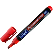 Kraf Permanent Markör Yuvarlak Uc 220 Kırmızı (Koli Kalemi) 12’Lİ - 4
