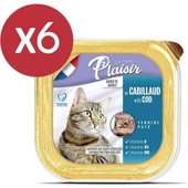 Plaisir Pate Morina Balıklı Yetişkin Kedi Konservesi 6X100 gr - 1