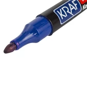Kraf Permanent Markör Yuvarlak Uc 220 Mavi (Koli Kalemi) 12’li - 2