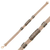 BlackCraft 925 Ayar Gümüş Rose Taşlı File Bileklik (BC-890565) thumbnail 2