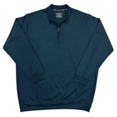 Büyük Beden Erkek Yakalı Sweatshirt Battal - 16
