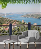 İstanbul Boğaz Köprüsü Manzaralı Duvar Kağıdı thumbnail 4