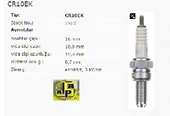 BUJİ-2 TIRNAK YAMAHA-SUZUKİ-KAWASAKİ - NGK-CR10EK - 1