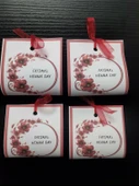 50 Adet Kişiye Özel Tasarım Hazır Paketlenmiş Dağıtmalık Hediyelik Kına - 3