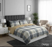 FİXBOX ÇİFT KİŞİLİK RANFORCE NEVRESİM TAKIMI RUİT KARAMEL thumbnail 1