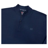 Büyük Beden Erkek Fermuarlı Sweatshirt Ekstra Battal - 7