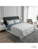 FİXBOX ÇİFT KİŞİLİK RANFORCE NEVRESİM TAKIMI FOLHA İNDİGO thumbnail 1