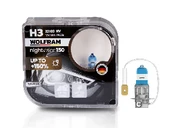 AMPUL-(X2) 12V H3 55W NIGHT VISION +150% FAZLA + 20% BEYAZ IŞIK - WOLFRAM-22103NV - 1