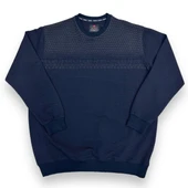 Büyük Beden Erkek Kazak Bisiklet Yaka Battal Kazak - 4