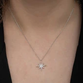 BlackCraft Gümüş Kutup Yıldızı Kadın Kolye (BC-9DCB1F) thumbnail 4
