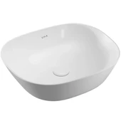 Vitra Plural Kare Alçak Çanak Lavabo Beyaz - 1