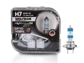 AMPUL-(X2) 12V H7 55W NIGHT VISION +150% FAZLA + 20% BEYAZ IŞIK - WOLFRAM-22197NV - 1