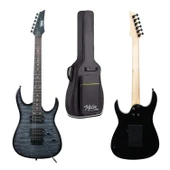 Midex Crade-50AMP Grey Rosewood Super Strat Kasa HH Yüksek Kaliteli 50W Amfili Elektro Gitar Seti thumbnail 4