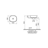 Vitra Plural Kare Alçak Çanak Lavabo Beyaz - 5