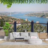 İstanbul Boğaz Köprüsü Manzaralı Duvar Kağıdı thumbnail 1