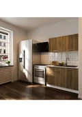 T Designo Selena Hazır Mutfak Dolabı 120 cm Tezgah Dahil Ceviz thumbnail 1