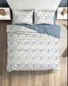 FİXBOX ÇİFT KİŞİLİK RANFORCE NEVRESİM TAKIMI FOLHA İNDİGO thumbnail 2