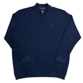 Büyük Beden Erkek Fermuarlı Sweatshirt Ekstra Battal - 5