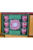 Geometrik Desenli 6 Kişilik Kahve Fincan Takımı - 3