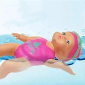 Kurmalı Yüzen Bebek Denizde Havuzda Banyoda Su Kovasında Kendisi Yüzen Bebek Kurmalı 14 Cm - 1