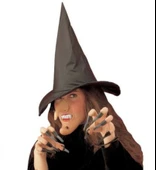 Cadı Şapkası Cadı Tırnakları Cadı Burnu Cadı Çenesi Cadı Dişi Seti thumbnail 2