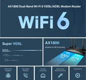 Tp-link Archer VX1800V Wi-fi 5 GHz 1201 Mbps Modem Router - 5