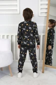 İki İplik Cepli Astronot Temalı Erkek Çocuk Pijama Takımı thumbnail 9