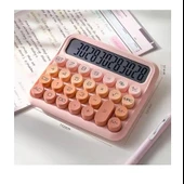 12 Haneli Güneş Enerjili Hesap Makinesi Açılı Geniş Ekran, Çift Güç Kaynağı Solar gül kurusu - 1