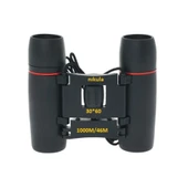 30X60 Cepte Taşımalı Kauçuk Kaplamalı Mini Dürbün Siyah thumbnail 1