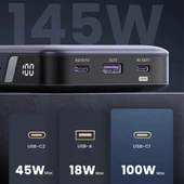 Ugreen 145W 25000mAh PD QC 3.0 Led Göstergeli USB Type-C Taşınabilir Hızlı Şarj Cihazı Powerbank - 5