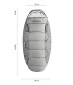 Naturehike PS300 Oval Ultralight Uyku Tulumu -9°C ( Cloudy Grey ) - 2