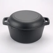 DÖKÜMCÜ BABA Kaplamasız döküm ikili tencere 26cm - 2