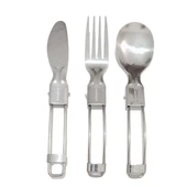 Madfox Heavy Duty 3IN1 Katlanır Çatal Kaşık Bıçak Seti - 1