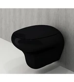 Bocchi Fenice Asma Klozet ve Kapağı Parlak Siyah 1166-005-0128 - 1