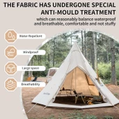 Naturehike Profound 9.6 Carpa Glamping Aile Çadırı | Cotton Pyramid Kanvas | - 2