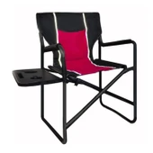 Orcamp Katlanır Yan masalı Lüks Kamp Sandalyesi Kırmızı - 1