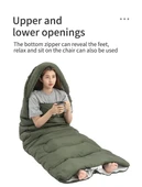 Naturehike Y150L Zarf Tarzı Kapüşonlu Pamuklu Uyku Tulumu -6°C - 7