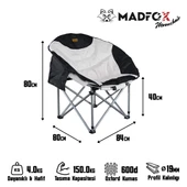 Madfox Moonchair Deluxe Katlanır Kamp Sandalyesi - 2