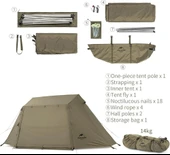 Naturehike Village 5.0 Otomatik Kurulum 4 Kişilik Kamp Çadır - 7