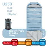 Naturehike U250 Zarf Tarzı Kapüşonlu Uyku Tulumu -10°C - 4