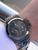 Raymond Nişan Ve Damatlara Özel Çelik Kordon 2 Yıl Garantili 5 Atm Erkek Kol Saati+Bileklik RMD.18 - 3