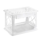 Omnipazar ELF-306 Plastik Çift Katlı Lüks Bulaşık Kurutmalık Tabaklık - 2