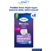 Proskin Pants Night Large Büyük Beden Gece İçin Süper Emici Külot 30'lu 2 Paket - 60 Adet thumbnail 1