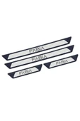 SKODA FABİA TÜM MODELLER UYUMLU STYLE KROM KAPI EŞİĞİ 4 PARÇA ABS thumbnail 2