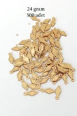 Oya Abiye Bileklik Kolye Pleksi Metalik Plastik Pul Altın Renk 24 Gram 300 Adet - Bnc550 - 1