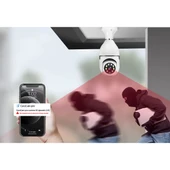 Duy Girişli Kablosuz Ampul Kamera thumbnail 3