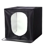 60x60cm Profesyonel Stüdyo Kumandalı LED Işıklı  Ürün Fotoğraf Çekim Çadırı - 1